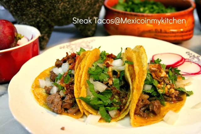 Mexican Steak Tacos | Authentic Mexican Food Recipes