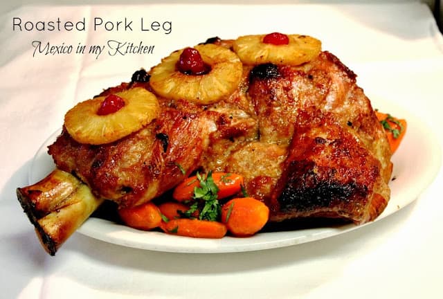 Roasted Pork Leg Recipe | step by step instructions with photos of the process.