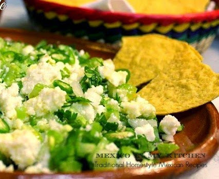 Cheese and Serrano Peppers Appetizer - Botana de Queso Fresco con Chile | Mexican Game Day Recipes